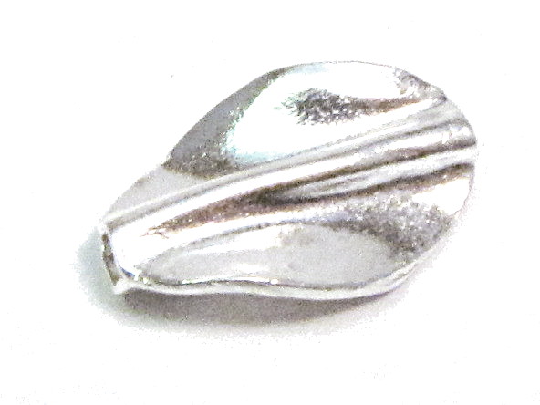Zwischenteil Olive flach ,gedreht, Silber 925/- 18x12mm